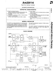 AM29114 datasheet pdf Advanced Micro Devices