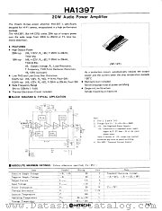 HA1397 datasheet pdf Hitachi Semiconductor
