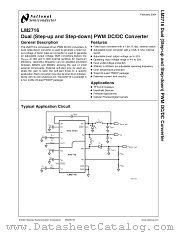 LM2716MTX-ADJ datasheet pdf National Semiconductor