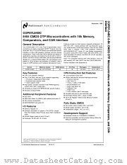 COP87L88GGV-XE datasheet pdf National Semiconductor