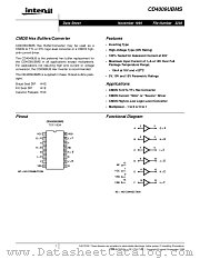 CD4009UBMS datasheet pdf Intersil
