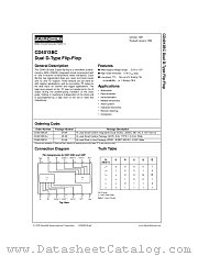CD4013 datasheet pdf Fairchild Semiconductor