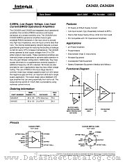 CA3420E datasheet pdf Intersil