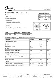 BSO301 datasheet pdf Infineon