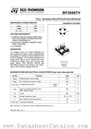 BF3506TV datasheet pdf ST Microelectronics