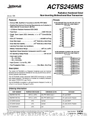 ACTS245D datasheet pdf Intersil