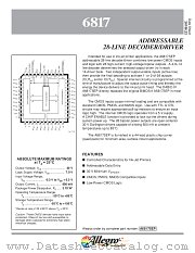 6817 datasheet pdf Allegro MicroSystems