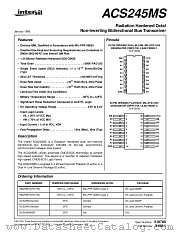 ACS245HMSR datasheet pdf Intersil