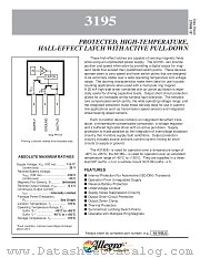 A3195ELT datasheet pdf Allegro MicroSystems