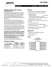 HS9-2100RH-8 datasheet pdf Intersil
