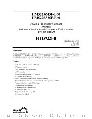 HM5225325F-B60 datasheet pdf Hitachi Semiconductor