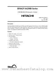 HM62V16258B datasheet pdf Hitachi Semiconductor
