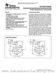 CY74FCT163646SSOP datasheet pdf Texas Instruments