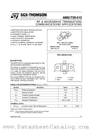 AM81720-012 datasheet pdf ST Microelectronics