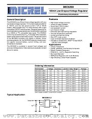 MIC5200-3.3BMM datasheet pdf Micrel Semiconductor