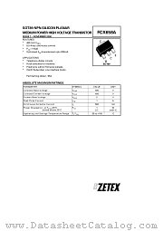 FCX658A datasheet pdf Zetex Semiconductors