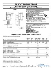FEP6 datasheet pdf General Semiconductor