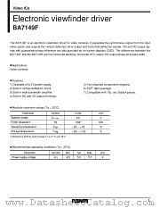 BA7149 datasheet pdf ROHM