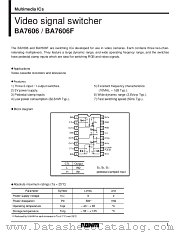 BA7606F datasheet pdf ROHM