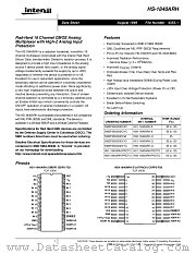5962F9563002QXC datasheet pdf Intersil