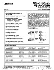 HS9-81C55RH datasheet pdf Intersil