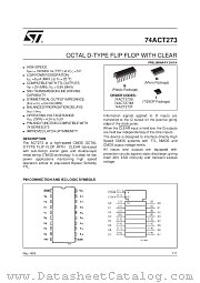 74ACT273T datasheet pdf ST Microelectronics
