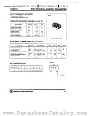 KSA812 datasheet pdf Samsung Electronic