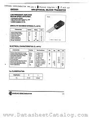 KSC2331 datasheet pdf Samsung Electronic