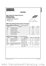 KSC5802 datasheet pdf Fairchild Semiconductor