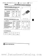 KSC838 datasheet pdf Samsung Electronic