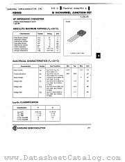 KSK65 datasheet pdf Samsung Electronic