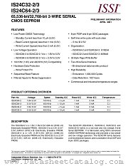 IS24C64-2 datasheet pdf Integrated Silicon Solution Inc