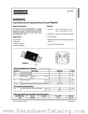 SI6966 datasheet pdf Fairchild Semiconductor