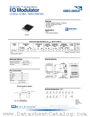 IQBG-2000A datasheet pdf Mini-Circuits