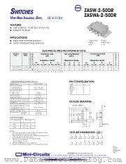 ZASWA-2-50DR datasheet pdf Mini-Circuits