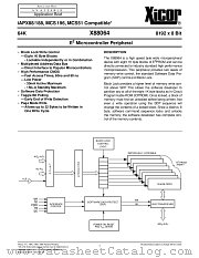 X88064PI datasheet pdf Xicor