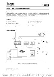 U208 datasheet pdf TEMIC
