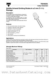 TSHA620 datasheet pdf Vishay