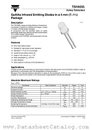 TSHA650 datasheet pdf Vishay