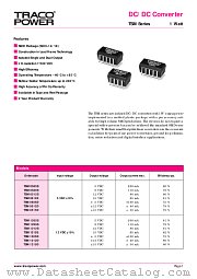TSM0512D datasheet pdf Traco Electronic AG