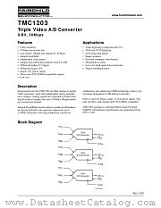 TMC1203 datasheet pdf Fairchild Semiconductor