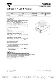 TLMG3101 datasheet pdf Vishay