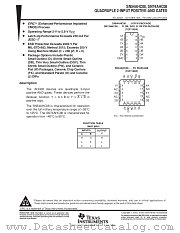 SN54AHC08FK datasheet pdf Texas Instruments