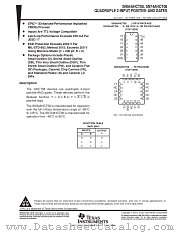 SN54AHCT08W datasheet pdf Texas Instruments