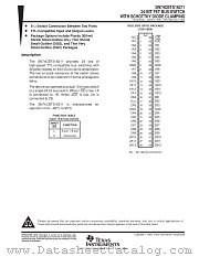 SN74CBTS16211DGG datasheet pdf Texas Instruments