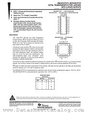 SN54AHCT573W datasheet pdf Texas Instruments