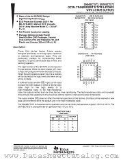 SN54BCT573W datasheet pdf Texas Instruments