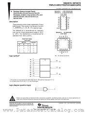 SN54HC10W datasheet pdf Texas Instruments