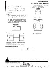 SN54HC14FK datasheet pdf Texas Instruments