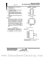 SN54HC280 datasheet pdf Texas Instruments